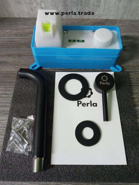 Змішувач для умивальника Perla Smart чорний PSS7703B PSS7703B фото